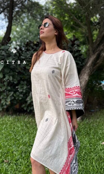 CITRA Handmade Pure Bengal Cotton Kaftan Dress