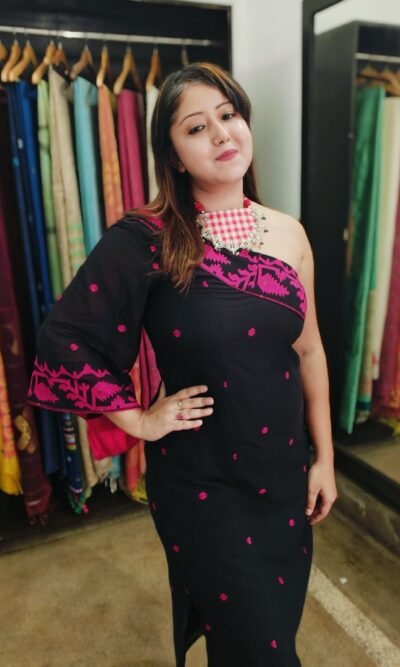 CITRA Handmade Cotton Jamdani Dress